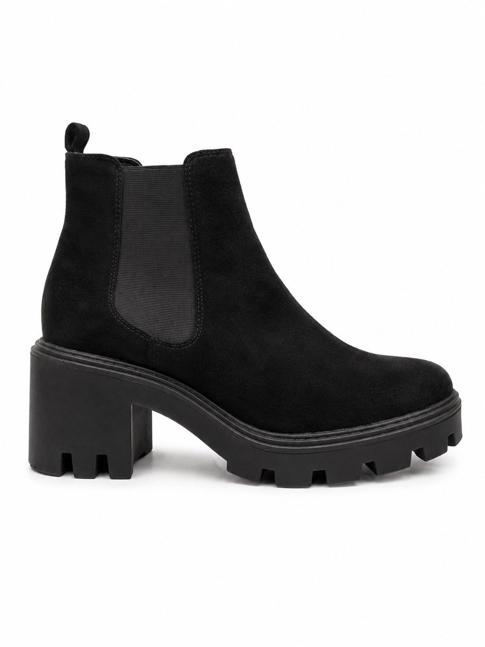 Redtop Black Platform Chelsea Boots Womens Size 6.5 Chunky Lug Sole Ankle‎ Boot